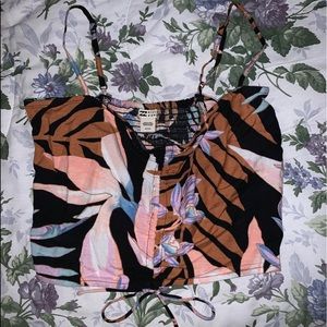 billabong ruched tank top